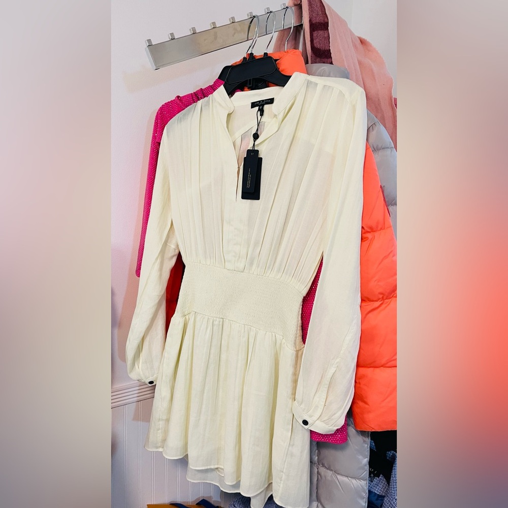 Rag & Bone Cream dress size XS new with tag - Picture 4 of 6